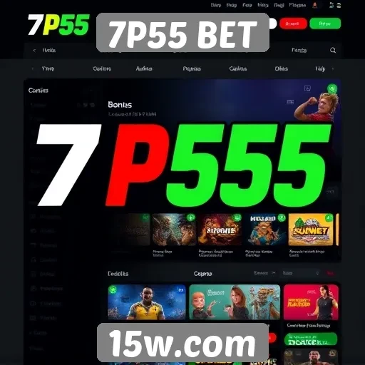 Interface do usuário no 7P55 BET é intuitiva